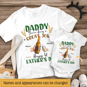 Geschenk zum Vatertag | T-Shirt für Papa individuell gestalten | DADDY, du machst einen tollen Job