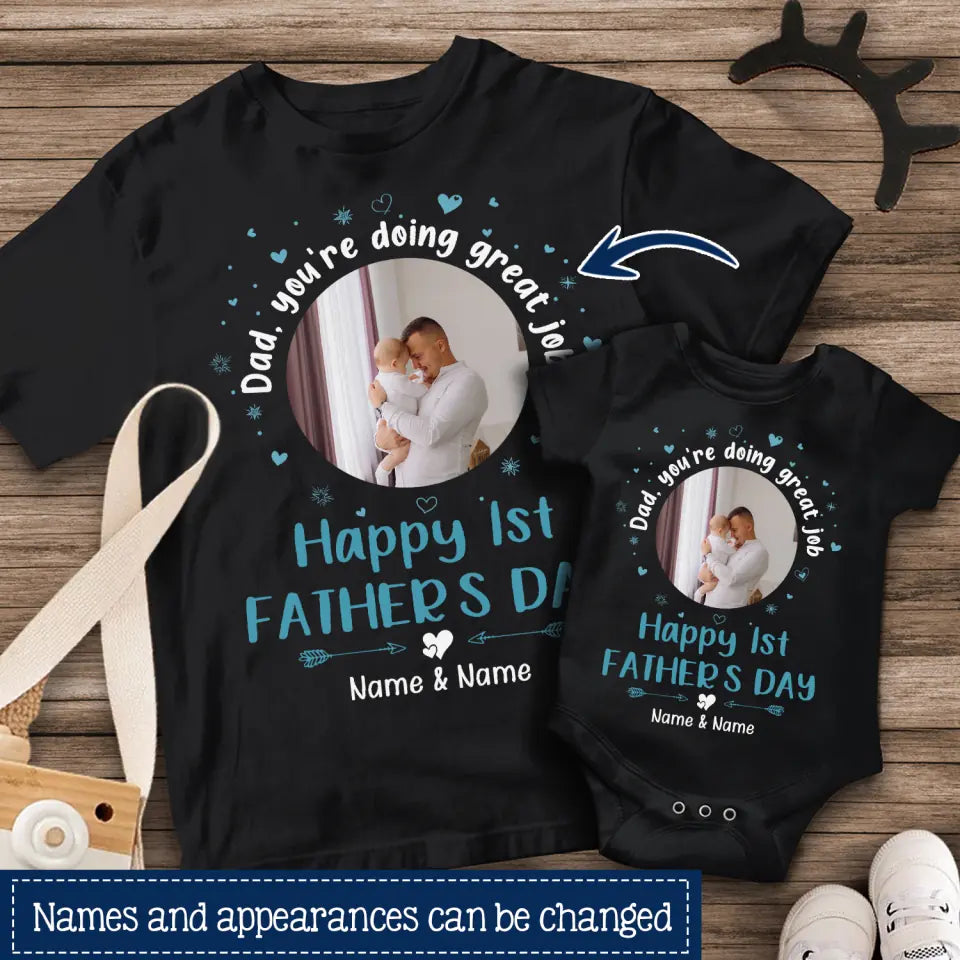 Geschenk zum Vatertag | T-Shirt für Papa individuell gestalten | Papa, du machst einen tollen Job