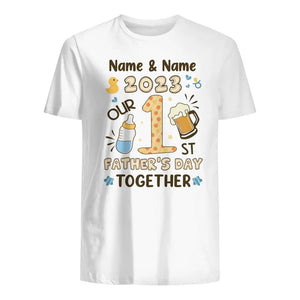 Gift for father's day | Customize T-shirt for dad | Our 1st father's day together