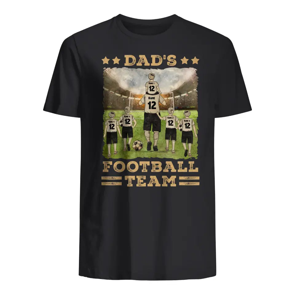 Geschenk zum Vatertag | T-Shirt für Papa individuell gestalten | Papas Fußballmannschaft