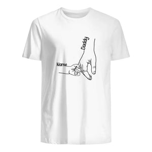 Gift for father's day | Customize T-shirt for dad | Linking hand dad and kids