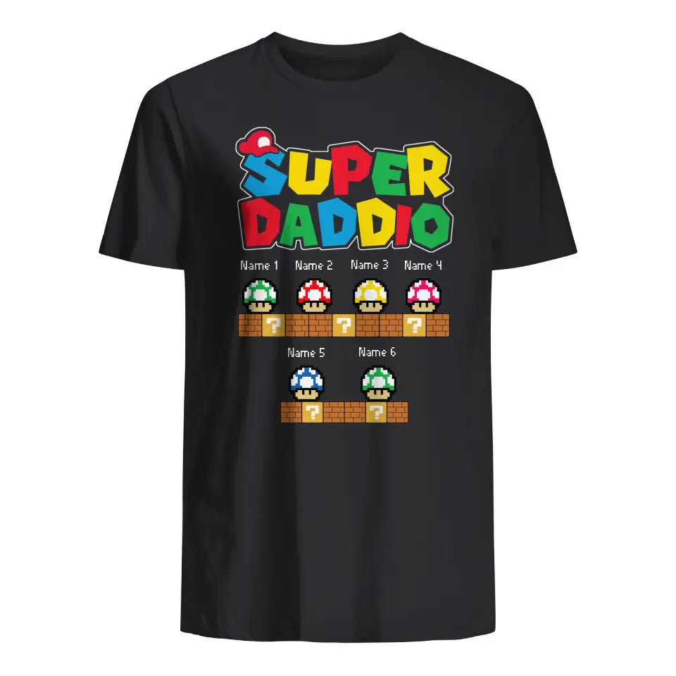 Geschenk zum Vatertag | T-Shirt für Papa individuell gestalten | Super Daddio