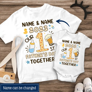 Gift for father's day | Customize T-shirt for dad | Our 1st father's day together