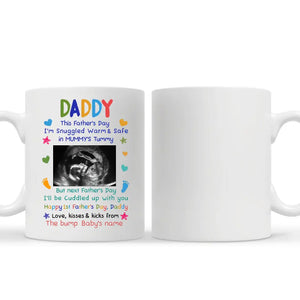 Geschenk zum Vatertag | Tasse für Papa individuell gestalten | Papa, ich werde mit dir gekuschelt sein