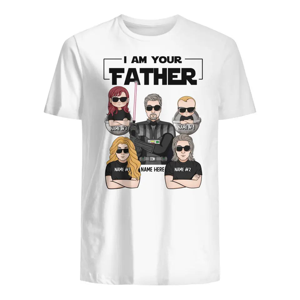 Geschenk zum Vatertag | T-Shirt für Papa individuell gestalten | Ich bin dein Vater (Light-Version)