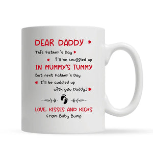 Gift for father's day | Customize Mug for dad | This Father's Day I'll be snuggled up in mummy's tummy