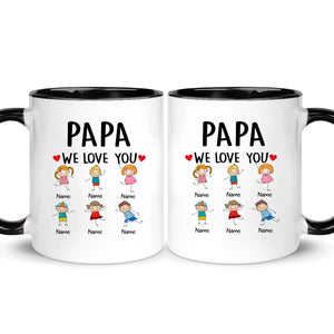 Gift for father's day | Customize Mug for dad | I love Dad we love Grandpa