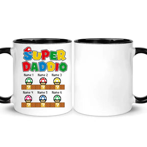 Geschenk zum Vatertag | Tasse für Papa individuell gestalten | Super Daddio