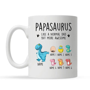 Gift for father's day | Customize Mug for dad | Daddysaurus more awesome
